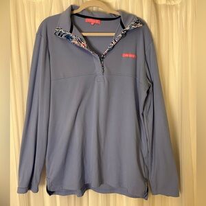 Simply Southern Lavender Floral Pullover - Size Large